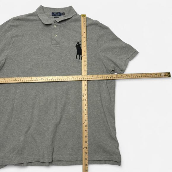 Polo Ralph Lauren Big Pony Grey Polo Shirt XXL Classic Fit - Picture 6 of 6